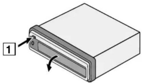VDO DAYTON DV 6100 - Het front verwijderen - 1