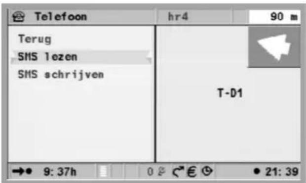 VDO DAYTON MS 5400 RD - SMS-berichten lezen - 1