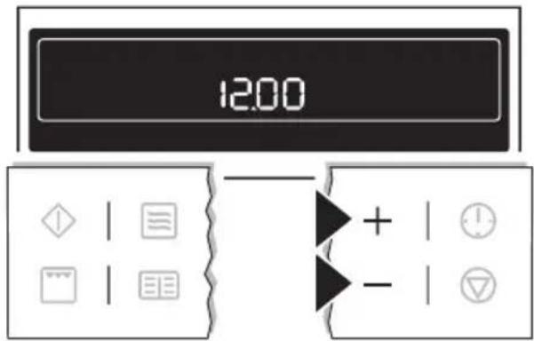 12:00 + -