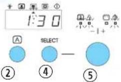 1:30 A SELECT ② ④ — ⑤