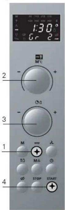 1:30 M°C 2 - + 3 - + 1 M + 10 MA 4 STOP START