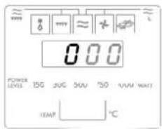 0.00 POWER LEVEL 150 JUG 30V 750 KON WAT TEMP °C
