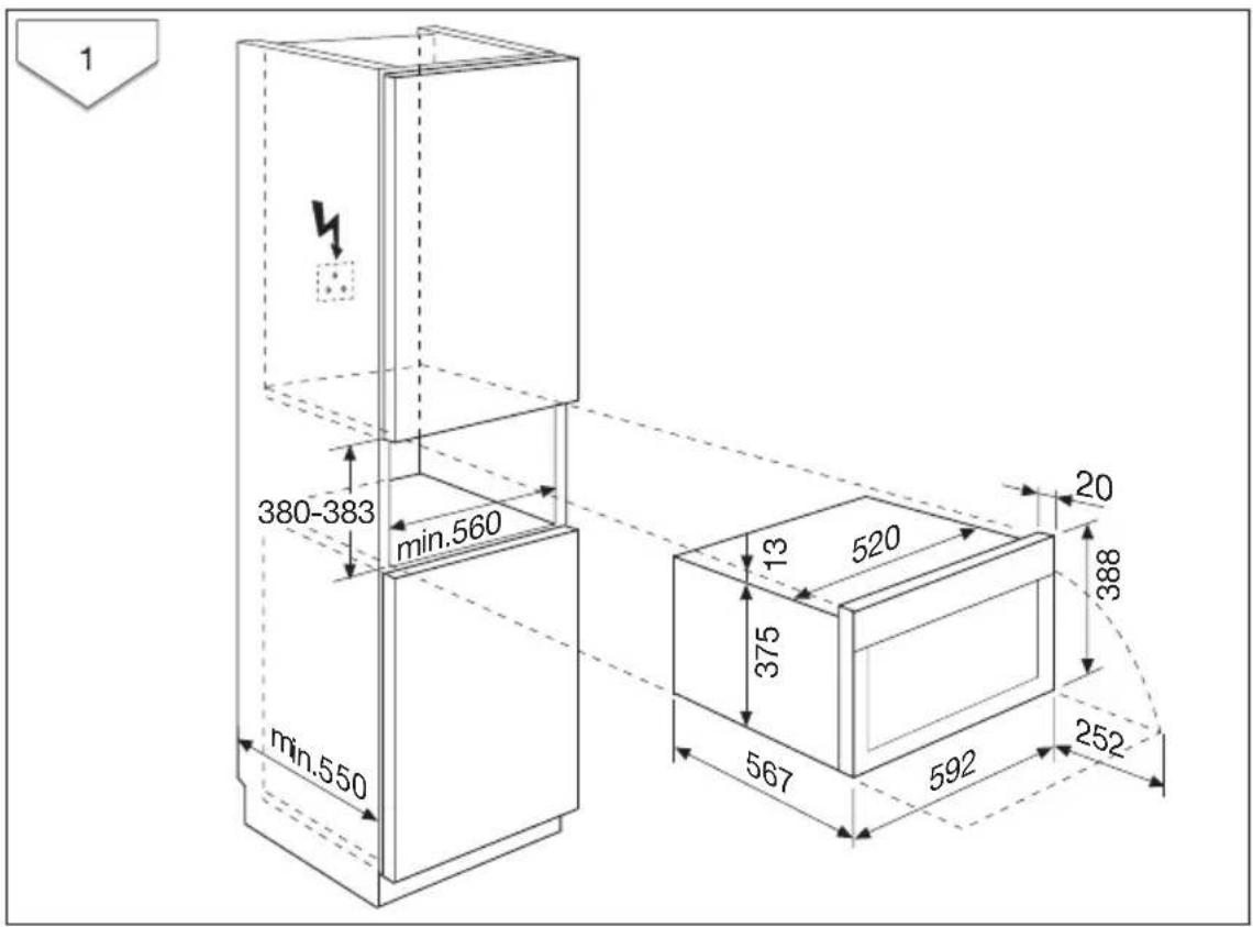 AEG-ELECTROLUX KM9800EM - Veiligheidsinstructies voor de installateur - 1