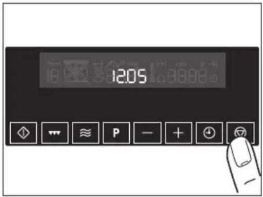 AEG-ELECTROLUX KM9800EM - Oven uitschakelen - 1