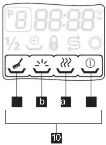 P 8:00:00 ½ + ① b a 10