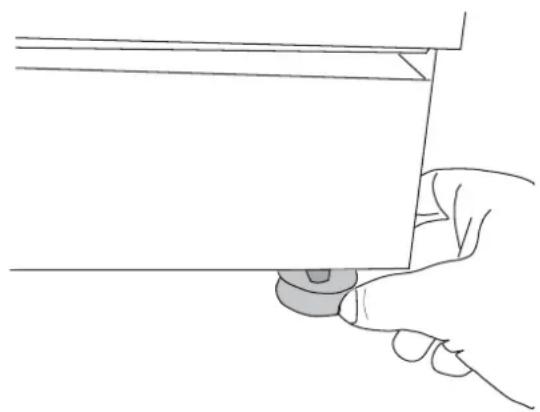 ASKO D3120 - De machine op zijn plaats schuiven A. Instellen van een machine met 6 pootjes (vrijstaande afwasmachine) - 2