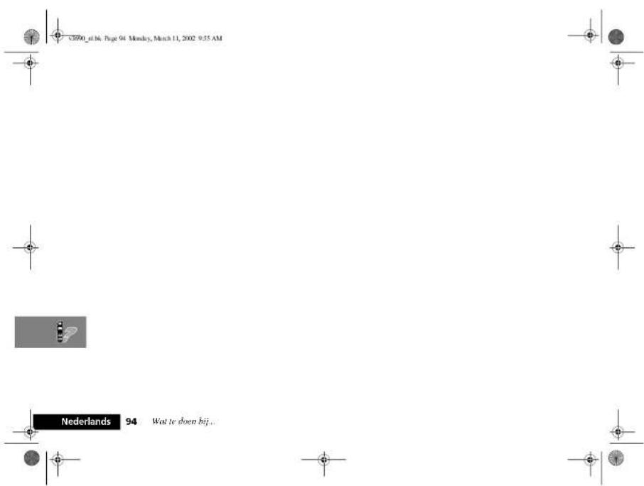 U360_u1.16 Page 94 Monday, March 11, 2002 9:55 AM Nederlands 94 Wat te doen bij...