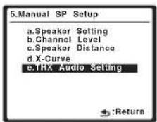 PIONEER VSX-LX50 - Selecteer 'THX Audio Setting' in het menu Manual SP Setup. - 1