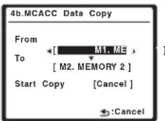 PIONEER VSX-LX50 - Selecteer 'MCACC Data Copy' in het instelmenu Data Management. - 2