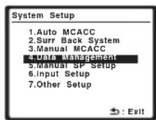 PIONEER VSX-LX50 - Selecteer 'Data Management' in het menu System Setup. - 1