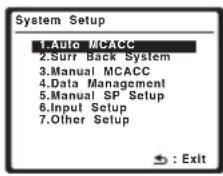 PIONEER VSX-LX50 - Selecteer 'Auto MCACC' in het menu System Setup en druk op ENTER. - 1