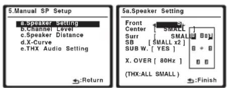 PIONEER VSX-LX50 - Luidsprekerinstellingen - 1