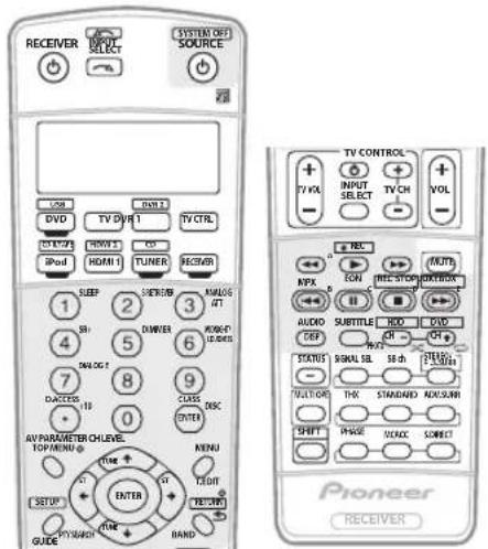 PIONEER VSX-LX50 - Selecteer de knop voor de opdracht die u wilt invoeren. - 1