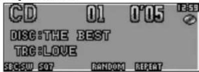 CD 01 0'05 I###S DISC:THE BEST TRC:LOVE SBC-SW SOT RANDOM REPEAT