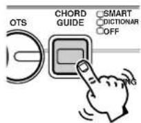 YAMAHA Portatone PSR-240 - Selecteer de Smart Chord Guide. - 1