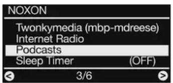 TERRATEC Noxon iRadio Cube - Het podcastmenu - 1