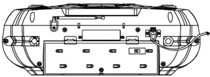 AKAI AJ-C 3505 - AANSLUITING OP DE WISSELSTROOMNETVOEDING - 1