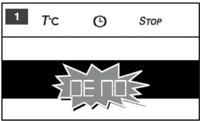 1 T°C ① STOP DE NO