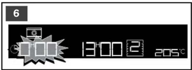6 0:00 13:00 2 205°C