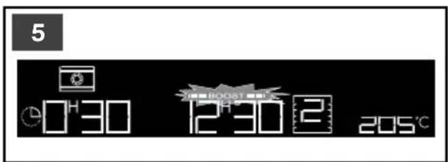 5 0:30 12:30 2 205°C