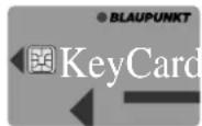 BLAUPUNKT Cannes TCM 127 - ⑥Diefstalbeveiligingssysteem Key-Card - 1