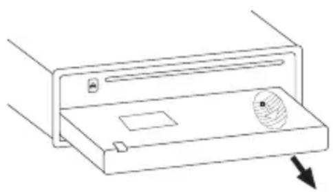 BLAUPUNKT Woodstock DAB 54 - Bedieningspaneel verwijderen - 1