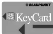 BLAUPUNKT Toronto RDM 128 - ⑧Diefstalbeveiligingssysteem KeyCard - 1
