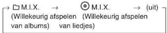 M.I.X. → M.I.X. → (uit) (Willekeurig afspelen (Willekeurig afspelen van albums) van liedjes)