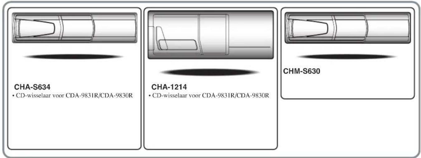 CHA-S634 • CD-wisselaar voor CDA-9831R/CDA-9830R CHA-1214 • CD-wisselaar voor CDA-9831R/CDA-9830R CHM-S630