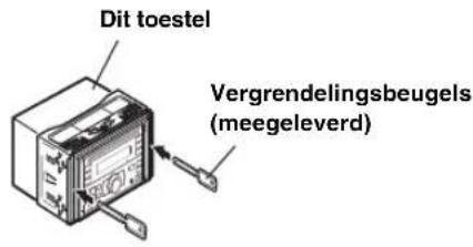 Dit toestel Vergrendelingsbeugels (meegeleverd)