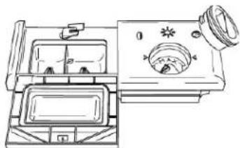 SMEG STA447 - Gebruik van de doseerbakjes voor het glansspoelmiddel en het afwasmiddel - 1