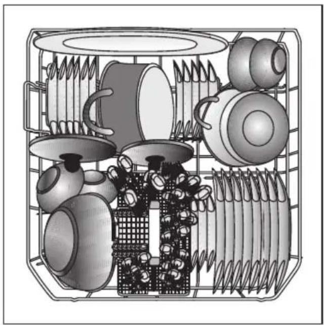 BEKO DFSN6530X - Onderste korf - 1