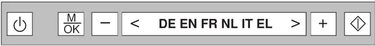 M OK - < DE EN FR NL IT EL > + ◇