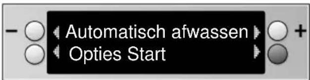 Automatisch afwassen Opties Start