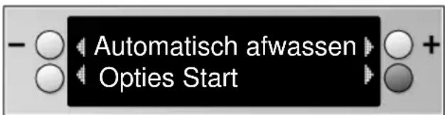 Automatisch afwassen Opties Start
