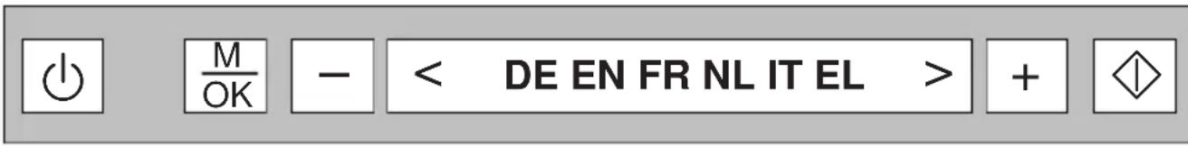 M OK - < DE EN FR NL IT EL > + ◇