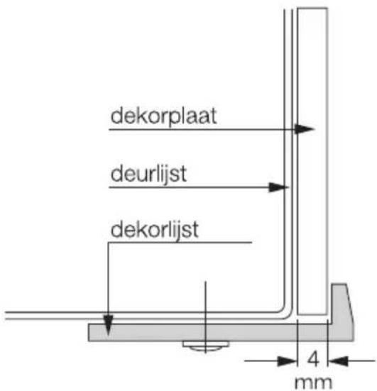 dekorplaat deurlijst dekorlijst 4 mm