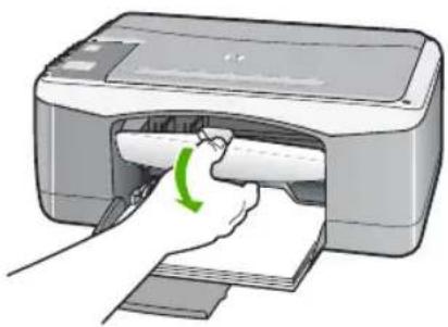 HP Deskjet F375 - Een papierstoring in de voorklep verhelpen. - 1