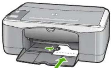 HP Deskjet F375 - Fotopapier van 10 x 15 cm (met tab) in de invoerlade plaatsen - 2
