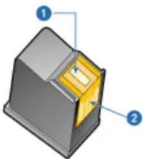 HP Deskjet D1460 - Ga als volgt te werk om een printcartridge te installeren: - 3