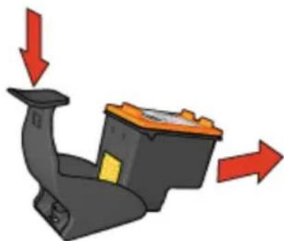 HP Deskjet D1460 - De printcartridge uit de beschermende houder halen - 1