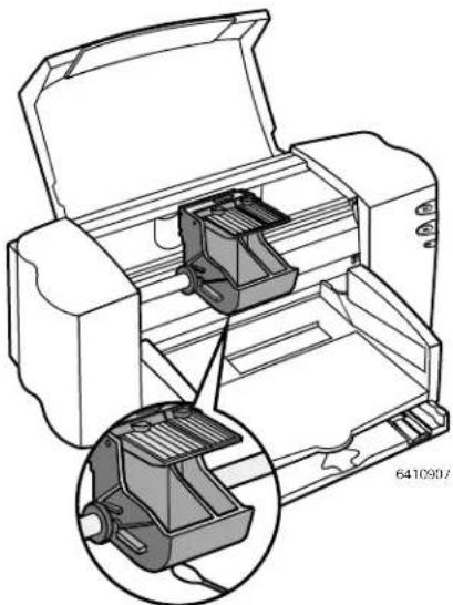 HP Deskjet 880C - De inkjet-inktpatroonhouder reinigen - 1