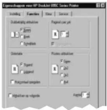 Eigenarchappen new HP QuickJet 000C Series Printer Including Functions Clear Service Outletting profiles Figure per yel R Eggen Signet Logand Horizontal spread Preset profiles Figure R 2x1 2x2 2x3 Abgänge op segmente Agrise