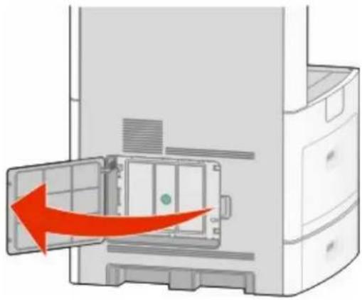 TOSHIBA E-Studio 530S - Klep van systeemkaart openen voor installatie van interne opties - 2