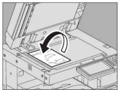 TOSHIBA E-Studio 4540C - Leg het origineel weer op de glasplaat met de af te drukken zijde naar beneden. - 1