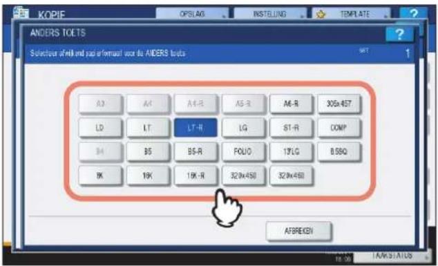 ANDERS TCETS Selectout of A40 and pass information for the ANDERS tools A3 Alt A4-R AS-R A6-R 305x457 LD LT LT-R LG ST-R COMP B4 B5 B6-R FOLIO 19LG B58Q BK 10K 10K-R 320x450 320x450 AFBRECEY