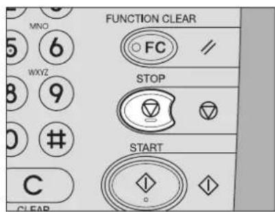 TOSHIBA E-Studio 4540C - Actieve scantaken annuleren - 1