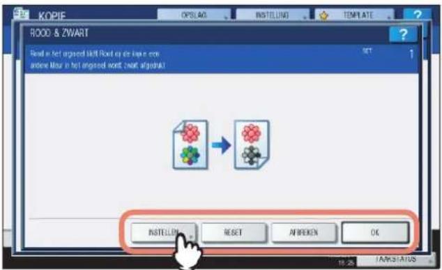 KOPFIE OPSLAG INSTELLING TEMPLATE ROOD & ZWART Find in het ingoosed Mliff Road op de kape en andere Mour in het ingoosed wordt, wordt algodruk! SET 1 INSTALLING RESET ARBIKEN OK 18.25 TAK/STATUS