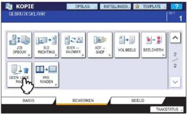 KOPIE OPSLAG INSTELLINGEN TEMPLATE GEBRUIKSKLAAR SET 1 JOB OPBOW BLD RICHTING BOEK → KALENDER ADF → SADF VOL BEELD BEELDERH. 2 2 GREEN LIGGE PAGE VIS RANDEN BASIS BEWERKEN BEELD TAAKSTATUS