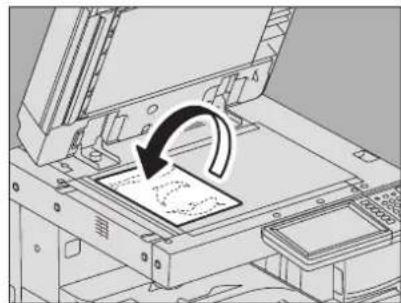 TOSHIBA E-Studio 3520c - Leg het origineel weer op de glasplaat met de af te drukken zijde naar beneden. - 1